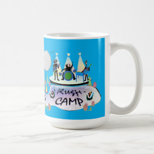 15ozマグRushCamp! コーヒーマグカップ
