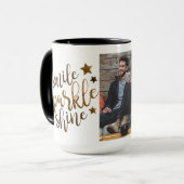 15oz輝きのZazz_it著カスタムなコーヒーのマグ マグカップ (正面左)