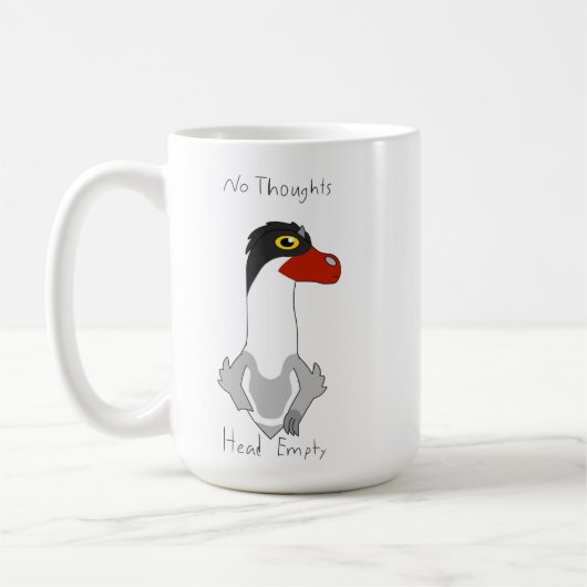 15oz アンガス "No Thoughts, Head Empty" マグカップ (左)