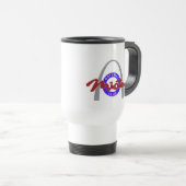 15oz (白い)クラブロゴのタンブラー トラベルマグ (正面右)