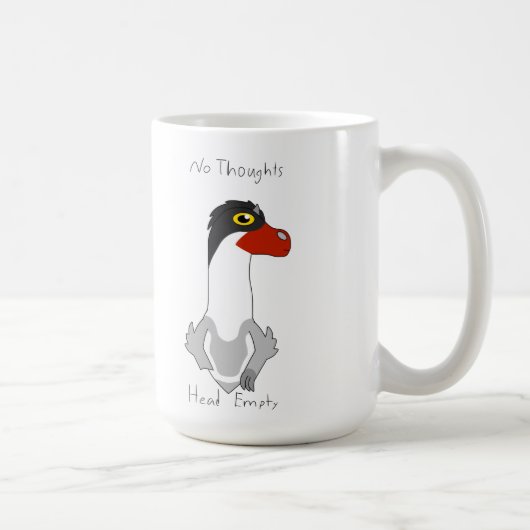 15oz Angus "No Thoughts, Head Empty" Coffee Mug コーヒーマグカップ (右)