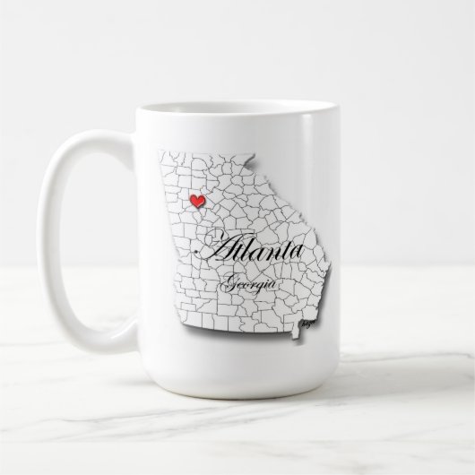 15oz Atlanta Mug, Atlanta Mug, Atlanta Coffee Mug, コーヒーマグカップ (左)