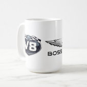 15oz Coffee Mag V8ロゴ&ホースウィング コーヒーマグカップ (正面左)