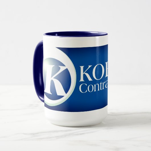 15oz korban blue mug マグカップ (正面左)