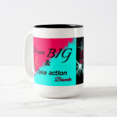 15oz unicorn mug dream big ツートーンマグカップ (正面左)