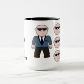 15oz Zazz_it著路上強盗のための中間のマグのコーヒーカップ マグカップ (中央)