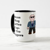 15oz Zazz_it著路上強盗のための中間のマグのコーヒーカップ マグカップ (正面左)