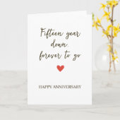 15st Anniversary – Fifteen Year Down Forever to Go カード (黄色い花)