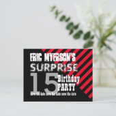 15thサプライズ10代の誕生日日付を保存A06 案内ポストカード (スタンド正面)