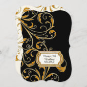 15THバースデーパーティーグラムオールドハリウッドリージェンシー 招待状 (正面/裏面)