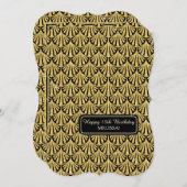 15thバースデーパーティーグラムガツビー素晴らしスタイル 招待状 (正面/裏面)