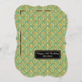 15thバースデーパーティーグラムガツビー素晴らしスタイル 招待状 (正面/裏面)