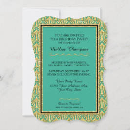 15thバースデーパーティーグラムガツビー素晴らしスタイル 招待状