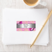 15thバースデーパーティーピンクハート住所 シール (インサイチュ)