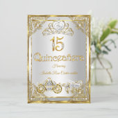 15thパール金ゴールドホワイトキンセアニェラティアラ車 招待状 (スタンド正面)