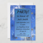 15th抽象芸術ライト誕生日パーティーの招待 招待状 (裏面)