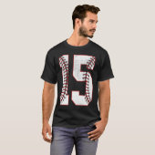 15th誕生日パーティー15歳の野球B Tシャツ (正面フル)