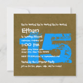 15th誕生日パーティー15歳グランジZ15A 招待状 (裏面)