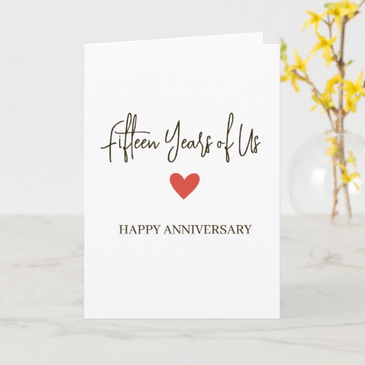 15th Anniversary – Fifteen Years of Us カード (黄色い花)