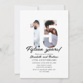 15th Anniversary with Photo Minimalist 招待状 (正面)