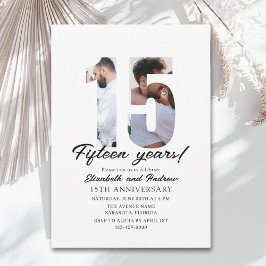 15th Anniversary with Photo Minimalist 招待状