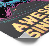 15th Birthday Boy Gift Level 15 Gamer 2011 15 Year ポスター (角)