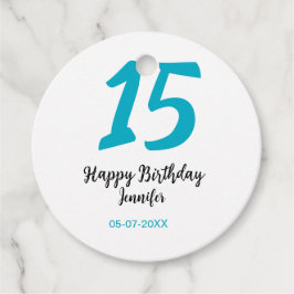 15th birthday quiencenera追加date year blue templ フェイバータグ