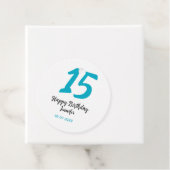 15th birthday quiencenera追加date year blue templ フェイバータグ (インサイチュ)