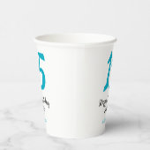 15th birthday quiencenera追加date year blue templ 紙コップ (右)