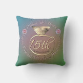15th Crystal 結婚's Anniversary装飾用クッション クッション (裏面)