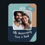 15th Crystal 結婚's Anniversary Photokeepsake マグネット<br><div class="desc">このマカスタマイズグネットは祝あなたの結婚マイルストーンに完璧な方法は、何年も時間を要しない記念の写真を撮る。</div>