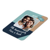 15th Crystal 結婚's Anniversary Photokeepsake マグネット (左側)