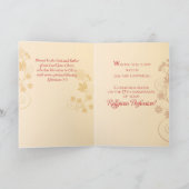 15th Jubilee Anniversary Nun Cross, Swirls, Flower カード (内部)