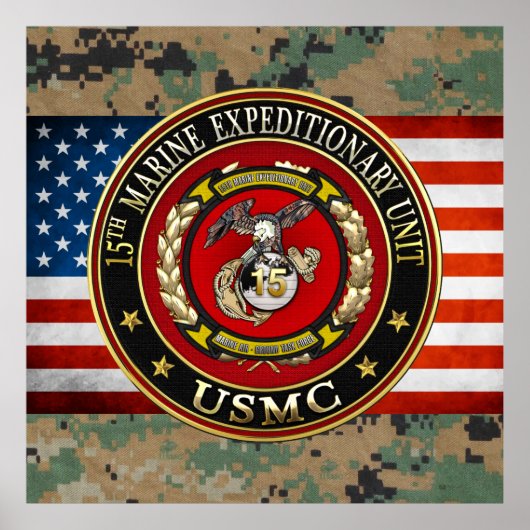 15th Marine Expeditionary Unit (15th MEU) [3D] ポスター (正面)