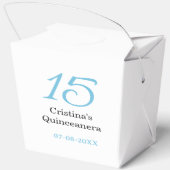 15th quinceanera birthday blue black bold letter n フェイバーボックス (裏面)