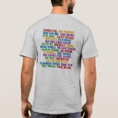 15years署名は芸術家のワイシャツを鳴ります tシャツ (裏面)