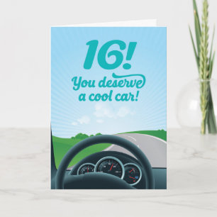 16おもしろい歳の誕生日カード カード
