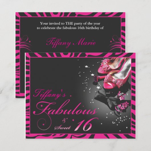 16すばらしい及び菓子! 招待状 (正面/裏面)