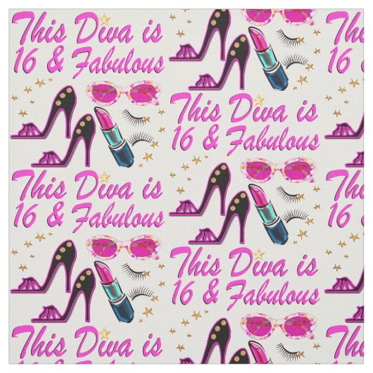 16と素晴らしいDIVA ファブリック (見本)
