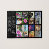 16の丸かどの写真のコラージュかInstagram ジグソーパズル (横)