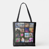 16の丸かどの写真のコラージュかInstagram トートバッグ (裏面)
