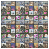 16の丸かどの写真のコラージュかInstagram ファブリック (見本)