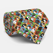 16の北アメリカの猛禽のプロフィール(タイルを張られる) ネクタイ (ロール)