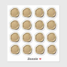 16の封結婚筒の金ゴールドフェイクワックスシール シール