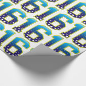 16の年齢の星 ラッピングペーパー (角)