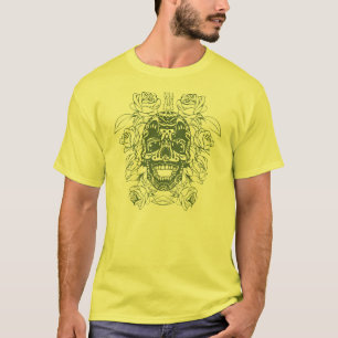 16の砂糖のスカルメンズ Tシャツ