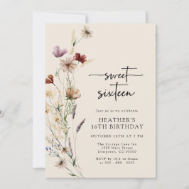 16の誕生日 招待状