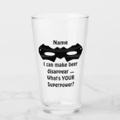 16のoz (オンス)のパイントビールガラス- "ビール消えます"は タンブラーグラス (正面)