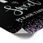 16は甘いトリートメント誕生日サイン ポスター (角)