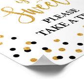 16は甘いトリートメント誕生日サイン ポスター (角)